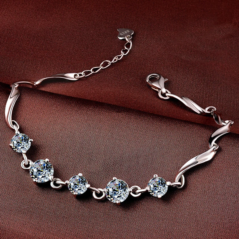 Женский браслет из серебра 925 пробы с натуральным кристаллом|bracelets for|bracelets for