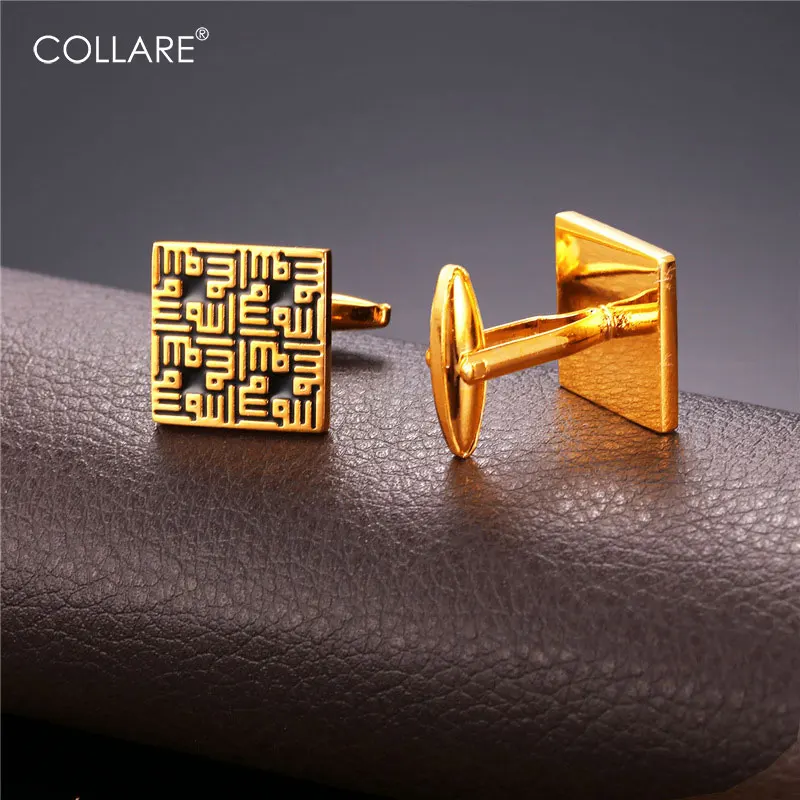 Collare винтажные запонки для мужчин золотого/серебряного цвета с