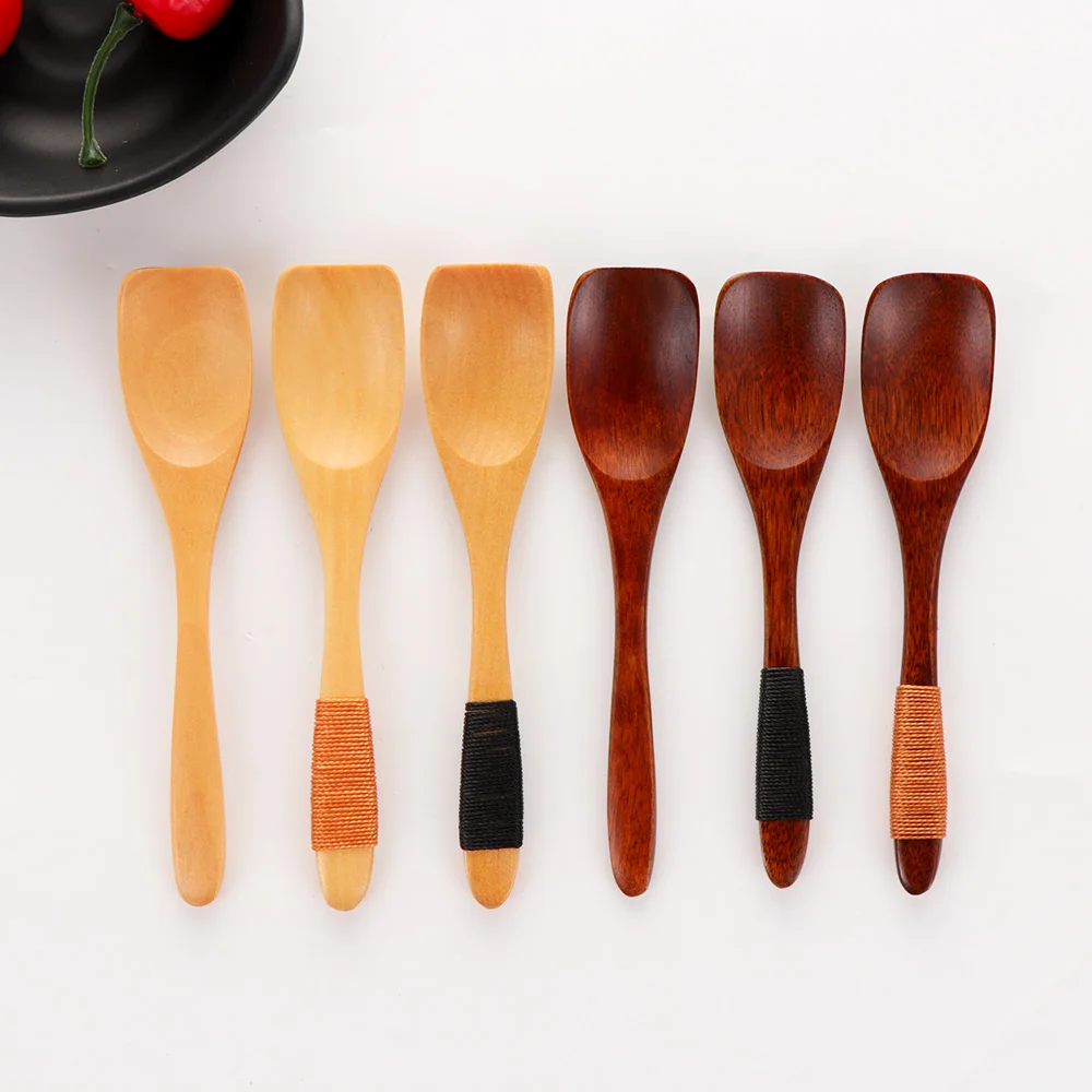 Деревянная ложка Лопатка 1 шт. маленькое мороженое пудинг торт совок в японском