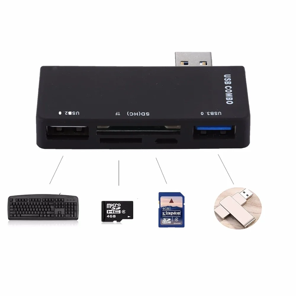Картридер с USB 3 0 на TF SD 2 Micro порт для Майкрософт Surface Pro / 4|Картридеры| |