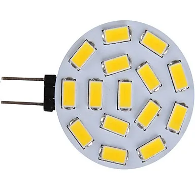 10 шт. Точечный светильник 15 * 5730SMD 5 Вт G4 Светодиодная лампа “Кукуруза”