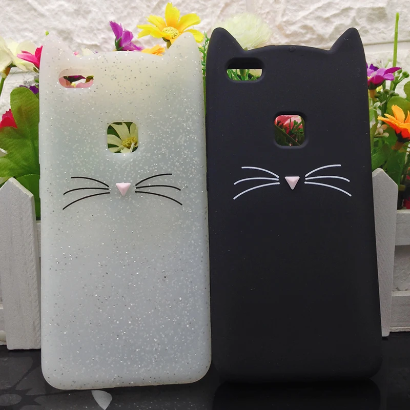 P8 P10 Lite чехол с кошкой для Huawei P9 мини Силиконовый телефона Y6 pro 2017 милые кошки casas 3D