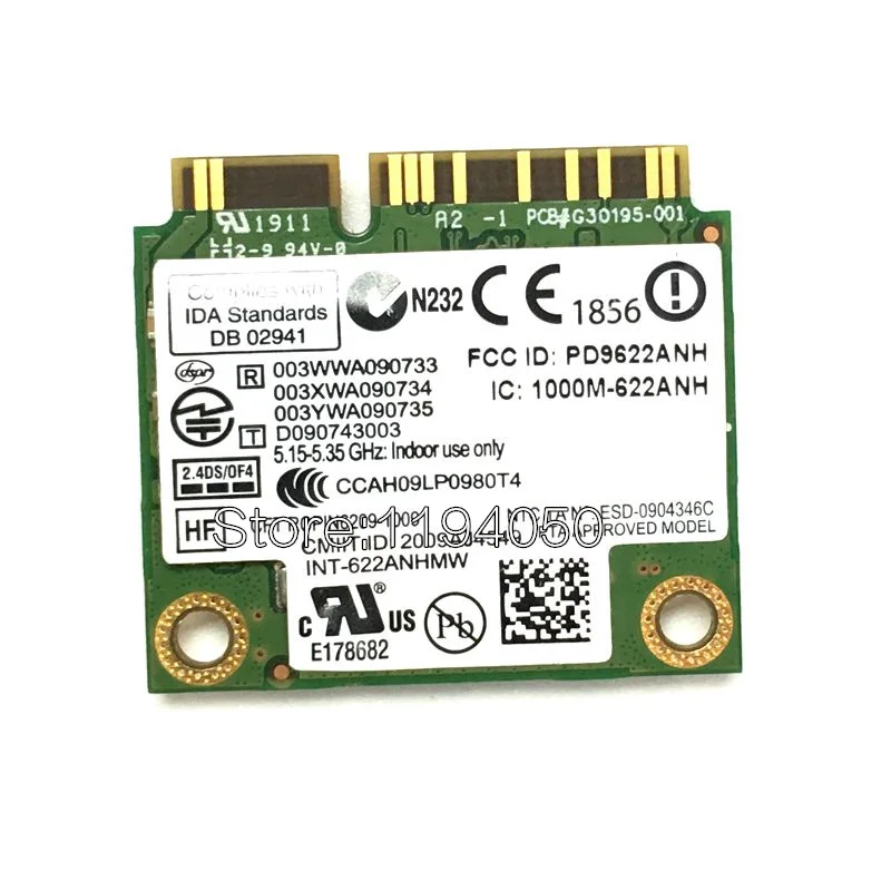Новая Intel Centrino Advanced N 6200 622ANHMW 6200AGN Mini PCI E 300 Мбит/с Двухдиапазонная 2 4/5 ГГц WIFI