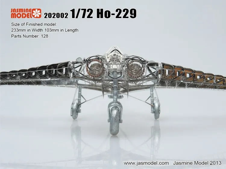 Цельнометаллический сплав DIY сборочная модель 1/72 Германия Horton Ho-229 малозаметный истребитель Скелет высокосложная игрушка для взрослых детские головоломки