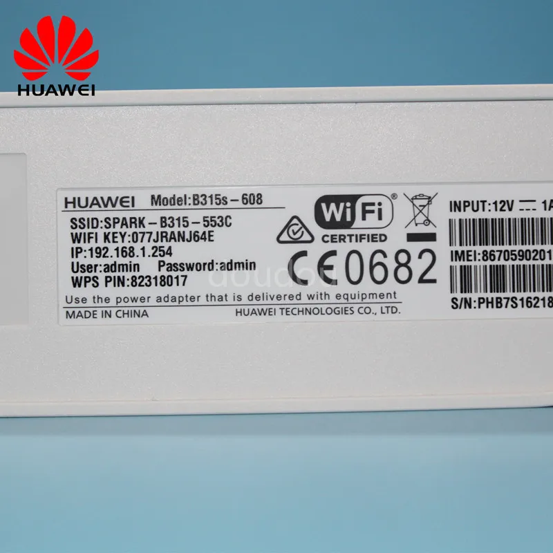 Разблокированный используемый HUAWEI B315 B315S-608 4G LTE CPE 150 Мбит/с 4G LTE FDD TDD беспроводной шлюз Wifi маршрутизатор PK B310 B593 E5186
