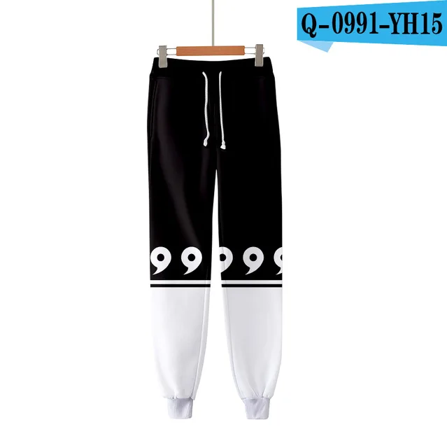 SJK-25 3D Naruto autumn winter sports pants unisex role-playing casual harajuku sweatpants plus velvet thickening hip hop trousers - Цвет: SJK-25