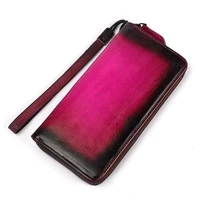 female long wallet for women genuine leather wallet fashion cowhdie leather clutch purse womens handy bag for coin and cards