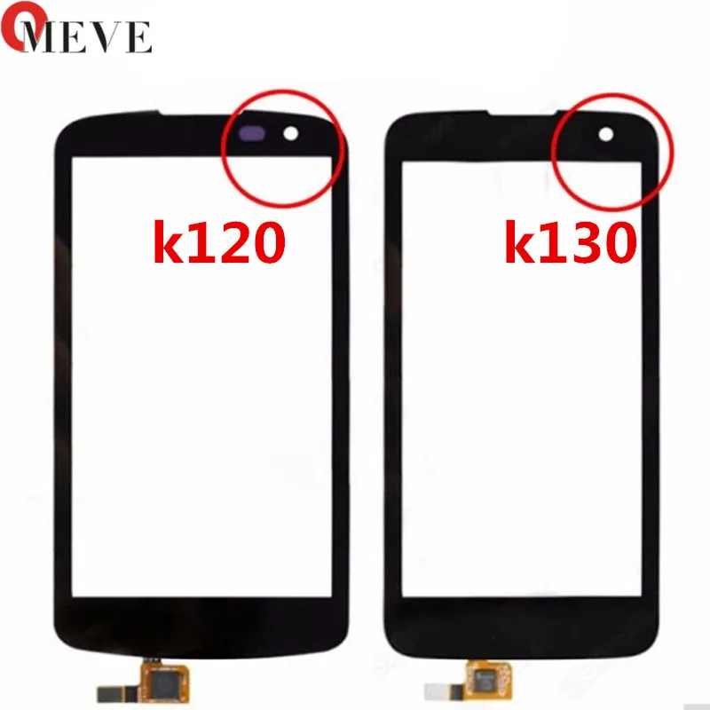 

5pcs 4.5'' New K120 K130 Touch Panel for LG K4 K120 K120E K121 K130 K130E Touch Screen Digitizer Sensor Front Glass Lens Black