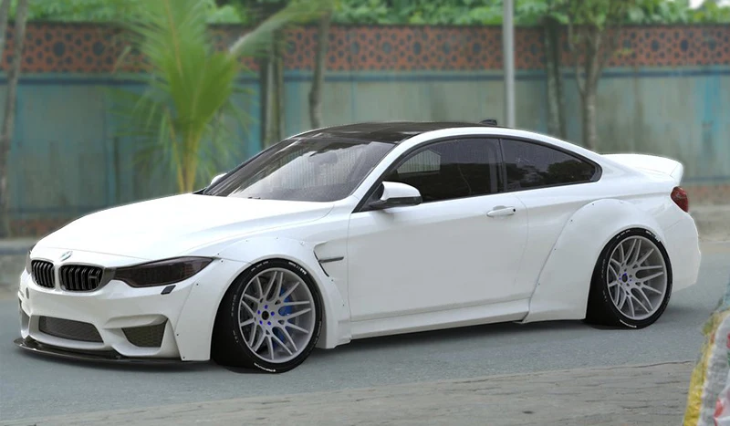F82 M4 14-18 FRP стекловолокно неокрашенные LB Walk Style Набор для всего тела