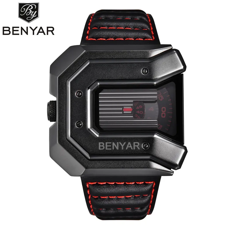 BENYAR роскошные часы новый уникальный дизайн мужские Reloj Hombre водонепроницаемые