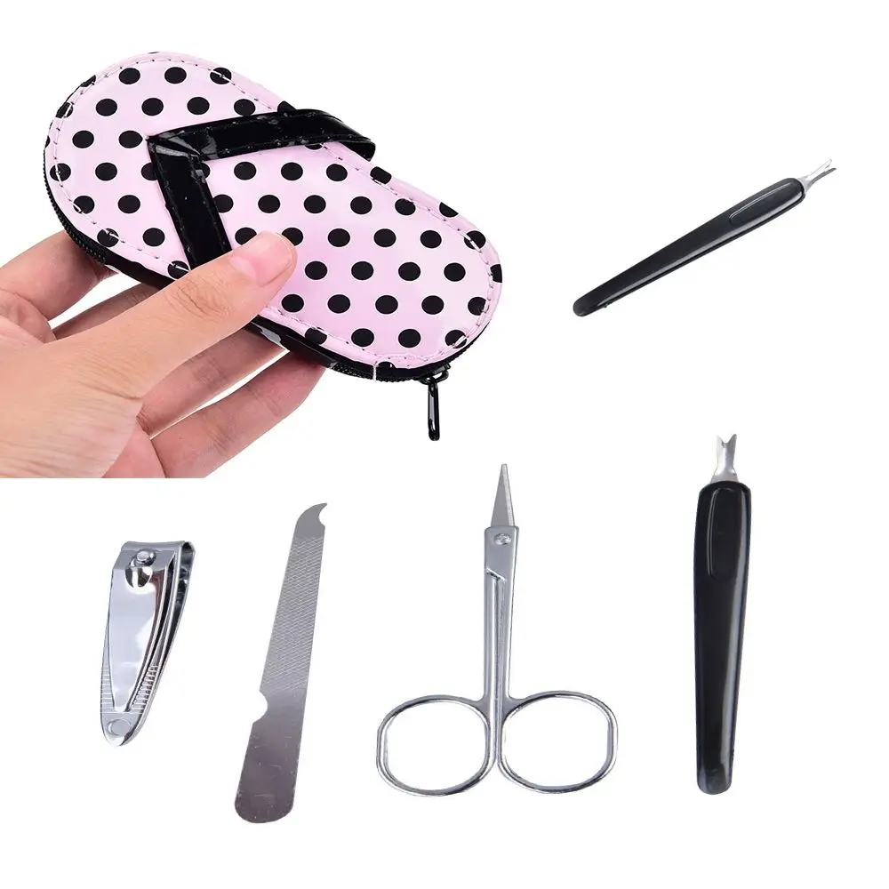 Набор для маникюра в горошек 4 шт./компл.|nail care tools|manicure set nailmanicure |