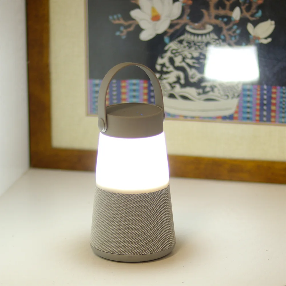 Портативная лампа для кемпинга HZFCEW беспроводной ночсветильник Bluetooth колонки mp3