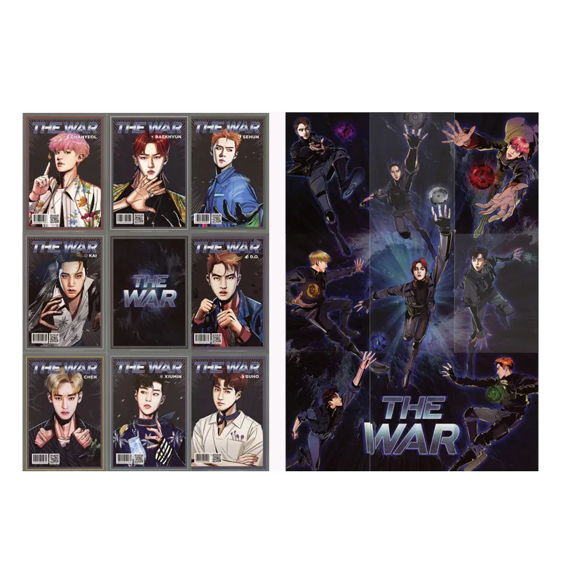 Youpop KPOP THE WAR обычный KOKOBOP альбом фото карта хип-хоп самодельные бумажные карты автограф Фотокарта XK459