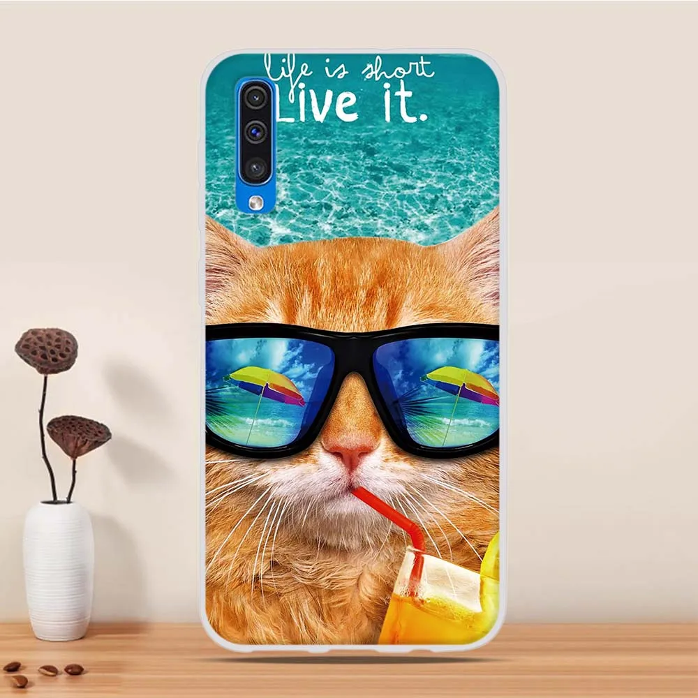 Силиконовый чехол для samsung Galaxy A50, чехол для samsung Galaxy A10, A30, A20, A60, A70, A40, чехол из ТПУ, задняя крышка для samsung A50, чехол
