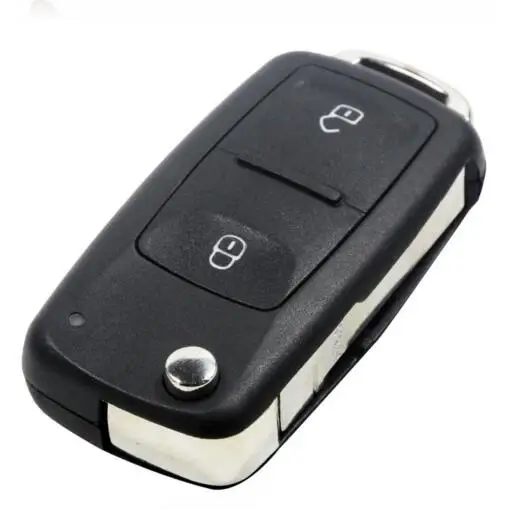 Новинка! 2 пуговицы флип ключ для отбортовки в виде ракушки для VW мужские Поло Гольф режиссерский лезвие ключи чехол 202AD