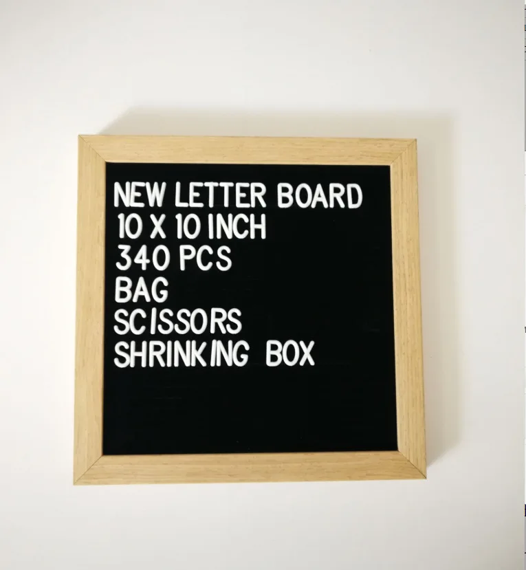 Набор из 3 предметов: белые пластиковые буквы на русском языке для войлочных