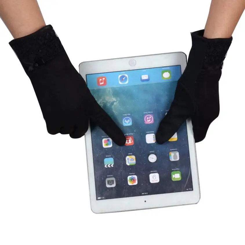 Новинка 2017 зимние женские теплые перчатки Женские однотонные модные # YW|gloves