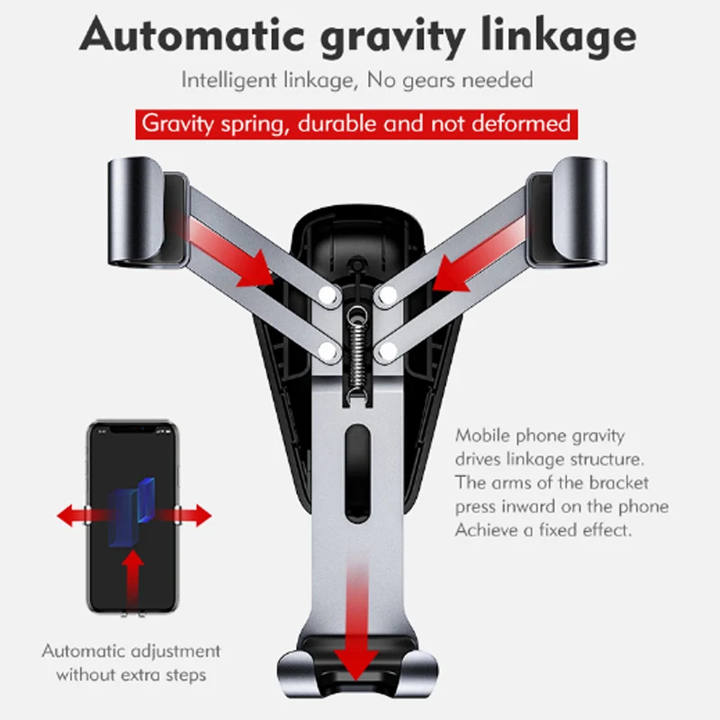 Benks Gravity Телефон Автомобильный кронштейн Стенд Air Vent держатель для samsung iphone X XS XR 8 10