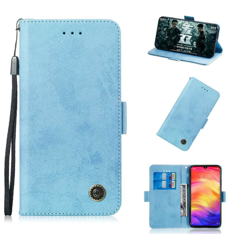 Чехол-книжка с бумажником для Xiaomi Redmi Note 7 7 Pro 7Pro чехол для телефона из искусственной кожи для Xiaomi Redmi Note 7 Pro Роскошный чехол в стиле ретро