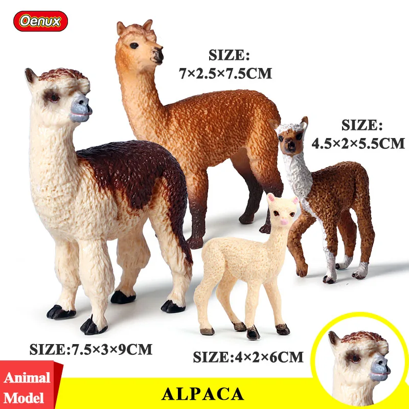 Animal 11 Oenux оригинальные животные, ПВХ Модель, фигурки для разделывания свиньи, утки, курица, гусь, лошадь, модель животного, набор игрушек для детей, подарок - Цвет: Animal 11