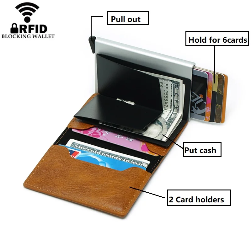 Новый Противоугонный держатель для Карт RFID алюминиевый бизнес кредитных карт