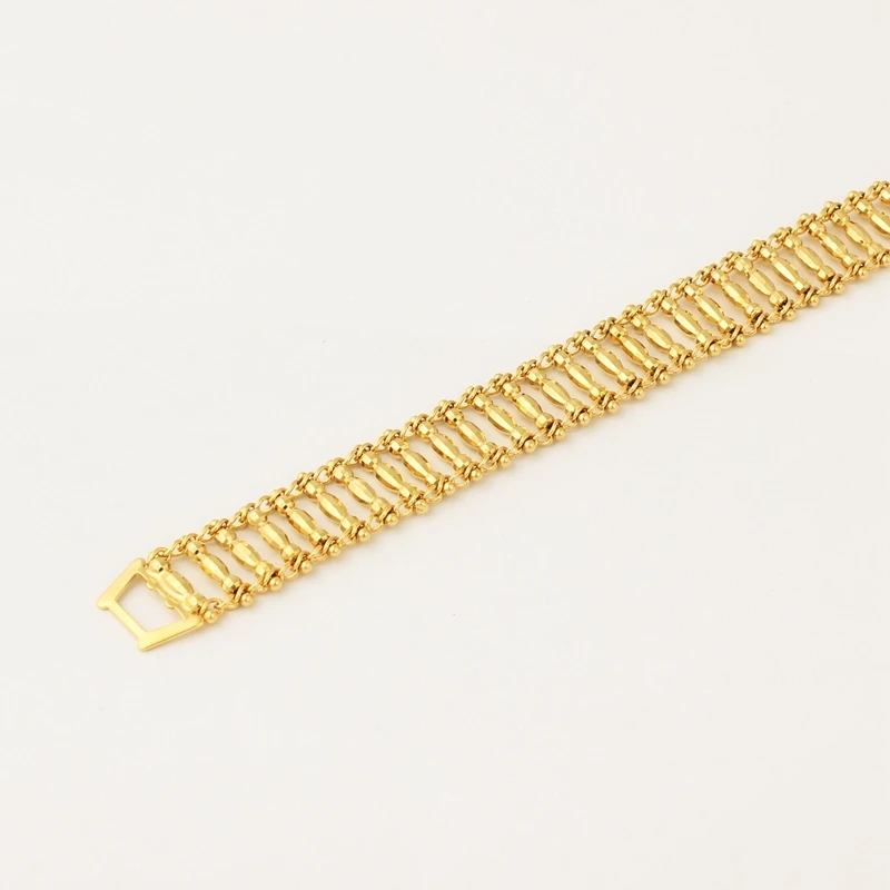 New Unique Width15mm Noble Men gold color Newest Hollow Bracelet Fashion Jewelry Free shipping | Украшения и аксессуары