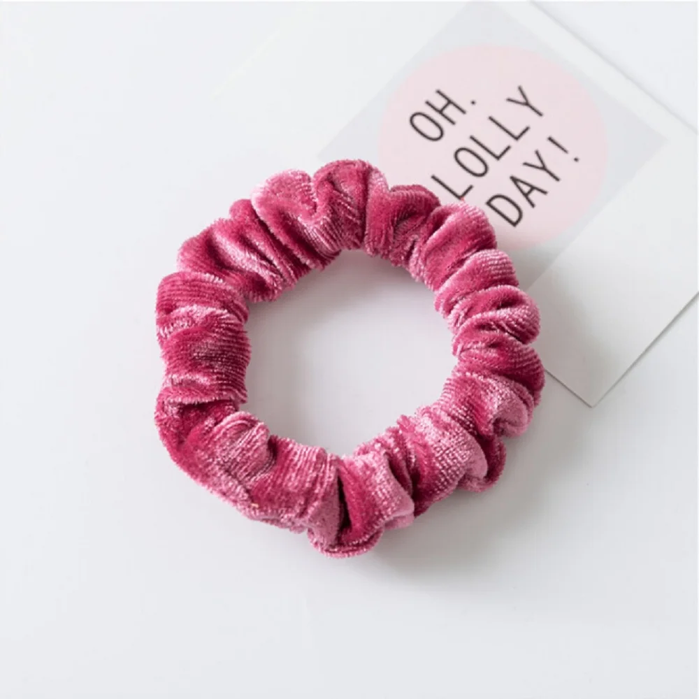 New Fashion Luxury Soft Feel Velvet Hair Scrunchie Ponytail Donut Grip Loop Holder Stretchy band for women | Красота и здоровье