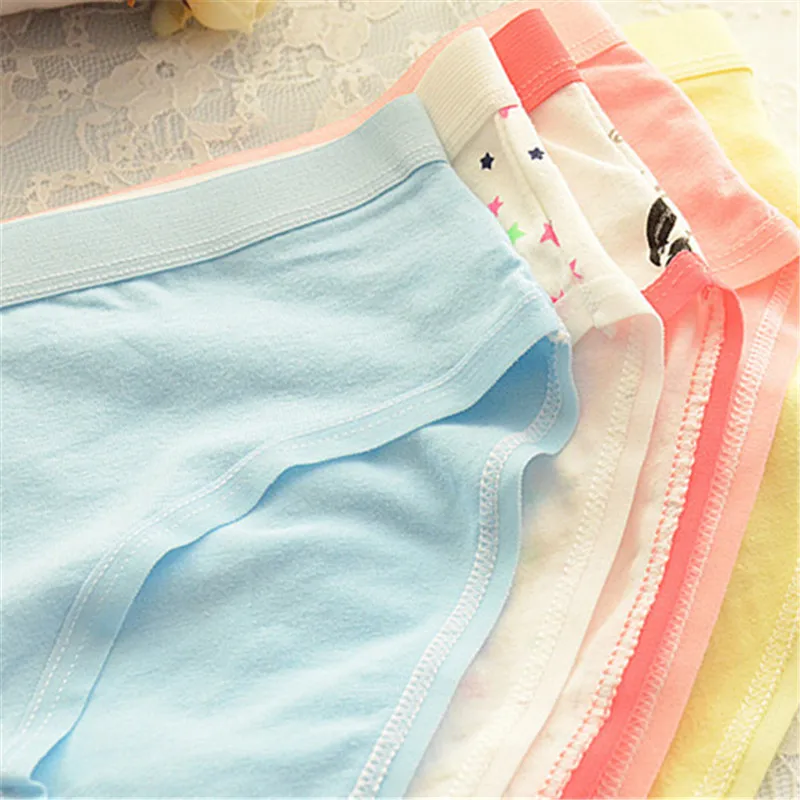 6 шт./лот женские трусы сексуальное нижнее белье из хлопка с милым рисунком