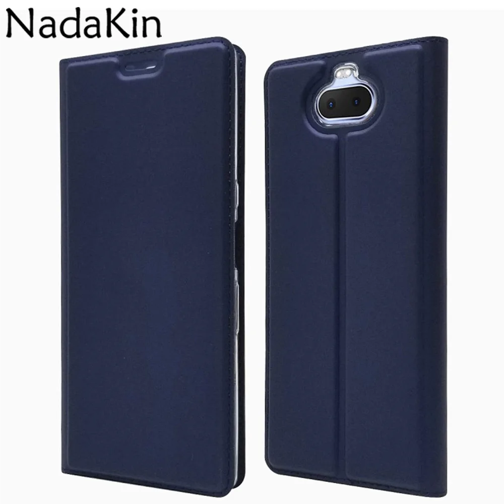 Luxury Leather Flip Book Case for Sony Xperia 10 Plus 1 XA1 XA2 Ultra XZ2 Premium Compact XZ3 L2 Retro Phone Cover Shell