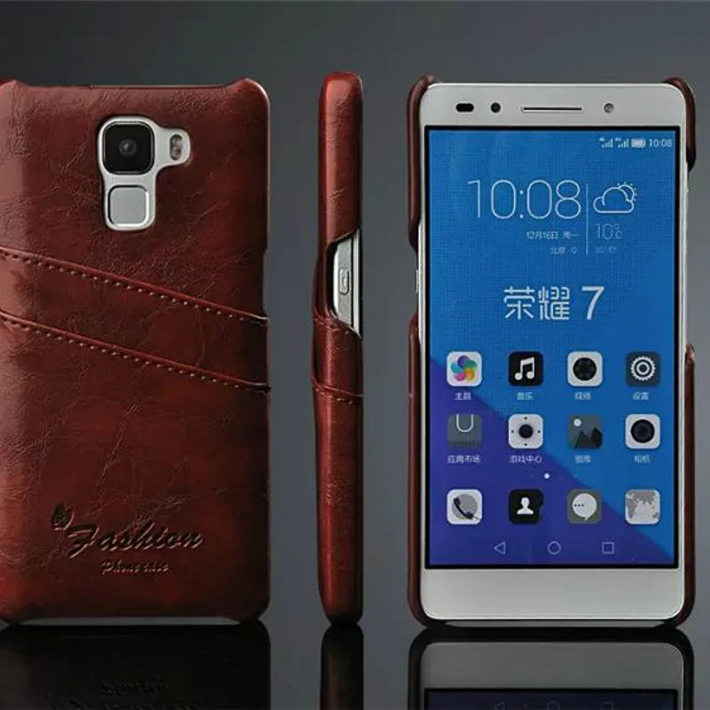 Для Huawei Honor 7 Чехол Роскошный футляр из искусственной кожи масло воск текстура