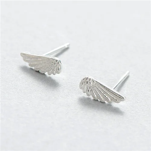 Angle wings серьги 100% стерлингового серебра 925 пробы ювелирные изделия мода