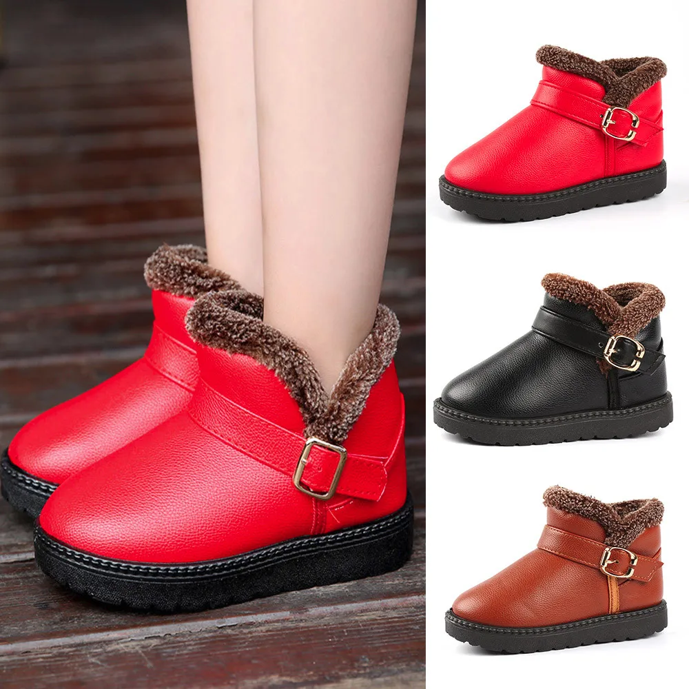 Теплые модные детские ботинки Martin для мальчиков и девочек сезон осень