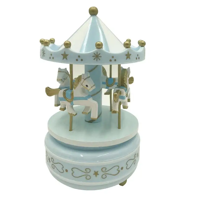 Музыкальная шкатулка carousel деревянная музыкальная Детская кукольная игра