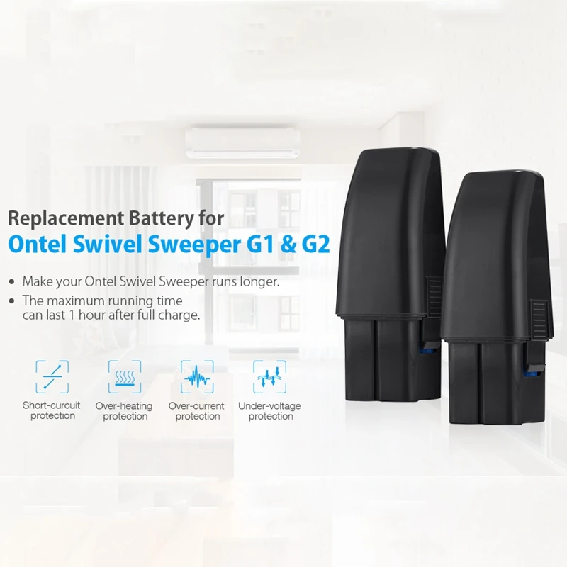7,2 V 2000 Mah Сменный никель-металлогидридный аккумулятор Аккумулятор для Ontel поворотный подметальная машина G1& G2