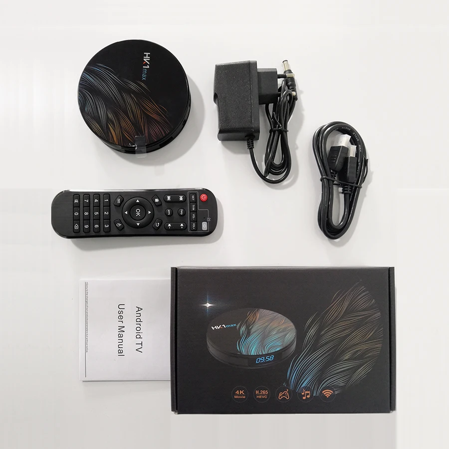 5 предметов в лоте Android 10 0 HK1 MAX Смарт ТВ коробка 2 4 г/5G Wi Fi ядра 4K мини медиа Декодер