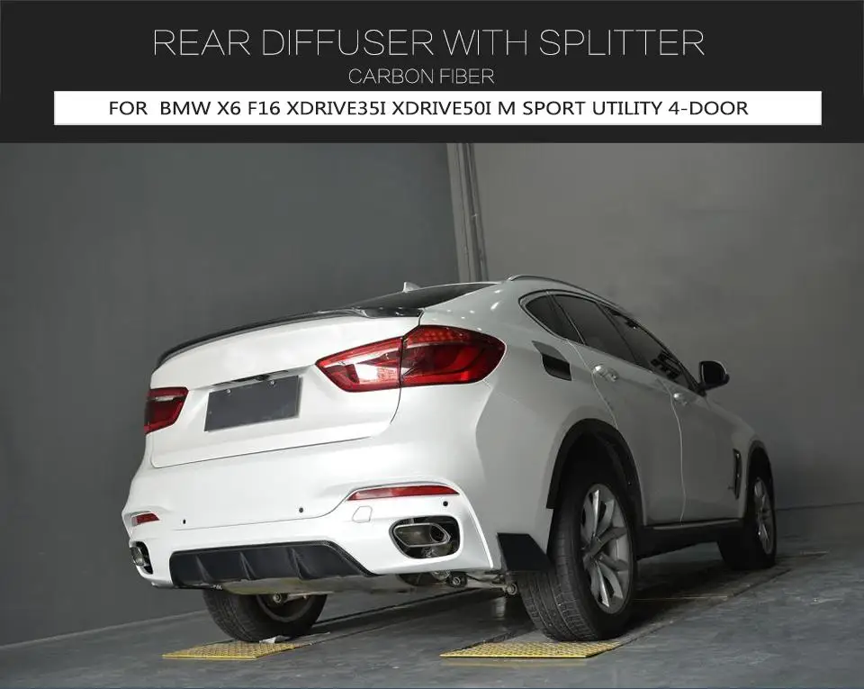 Автомобильный Стайлинг диффузор для заднего бампера спойлер с боковым