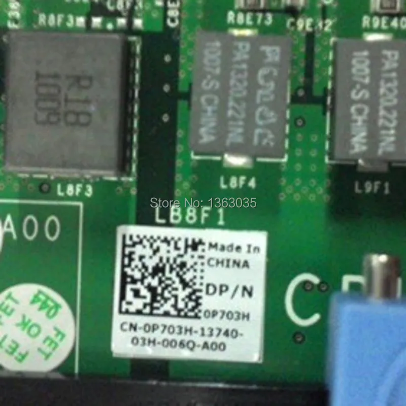0P703H P703H CN Серверная материнская плата для PowerEdge R910 без процессора (только плата)