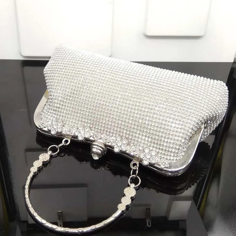 Muling женские вечерние сумки стразы металлические полные бриллиантов клатчи на