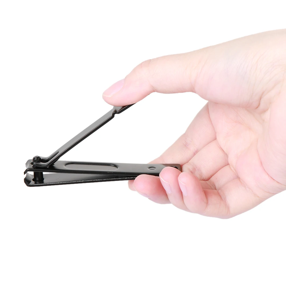 1 шт. черный Нержавеющая сталь маникюрные ножницы резак профессиональный