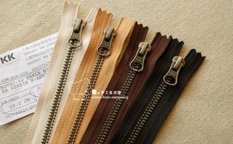 DIY кожаная сумка для обуви карман 20~ 35 см YKK 5 Высококачественная старинная Серебряная металлическая застежка-молния аксессуары 10/Сумка