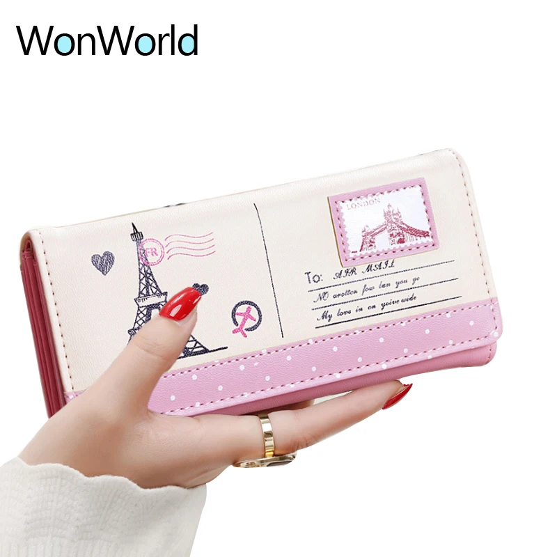 Wonworld 2019 новинка модный кошелек для монет женские кошельки кожаный на молнии с