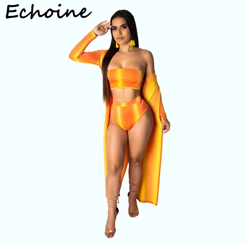 Женский костюм для плавания Echoine комплект из 3 предметов с пикантным принтом