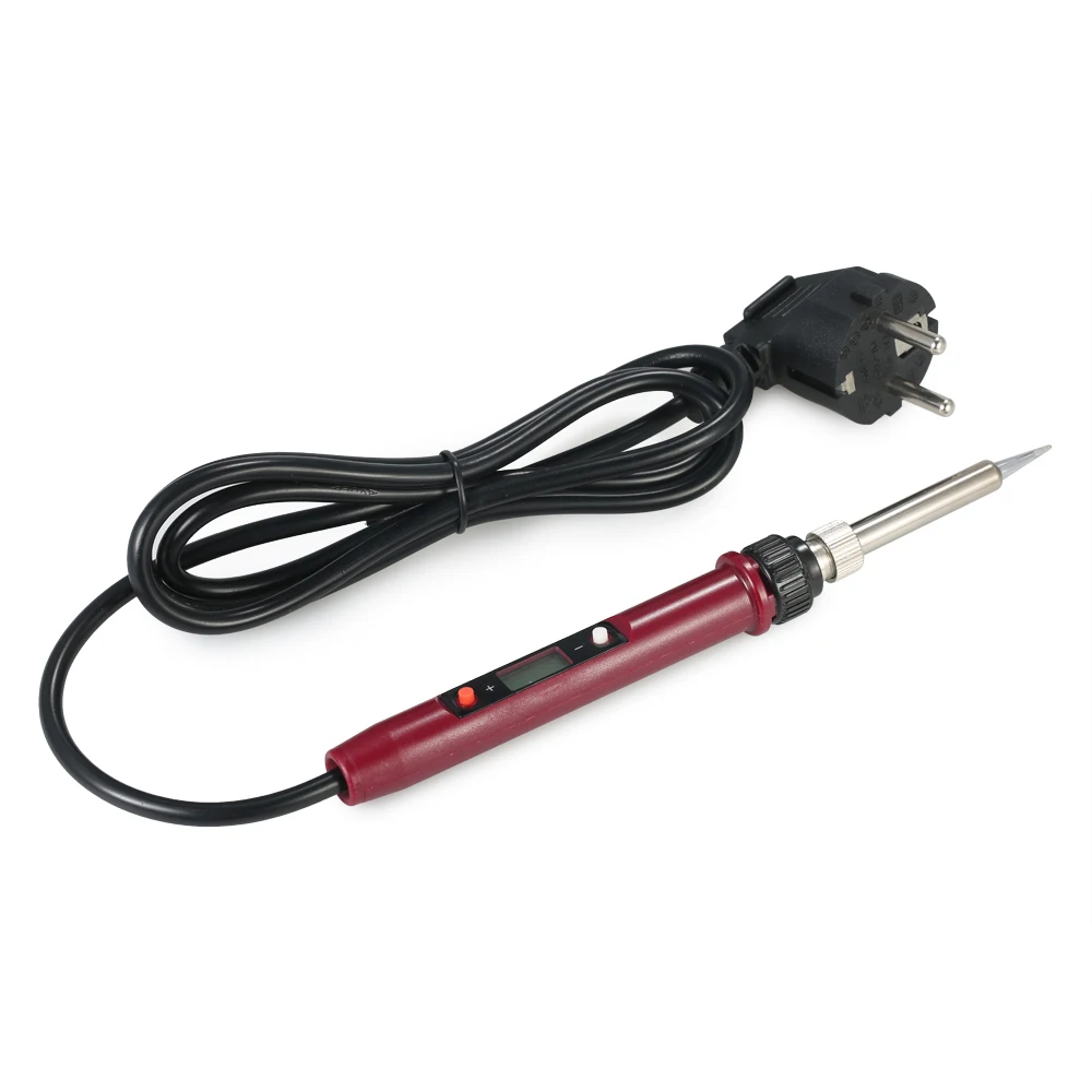 80W AC220V Professional LCD Digital Temperature Adjustable Electric Soldering Iron welding Tool Lead-free Mini Station | Инструменты