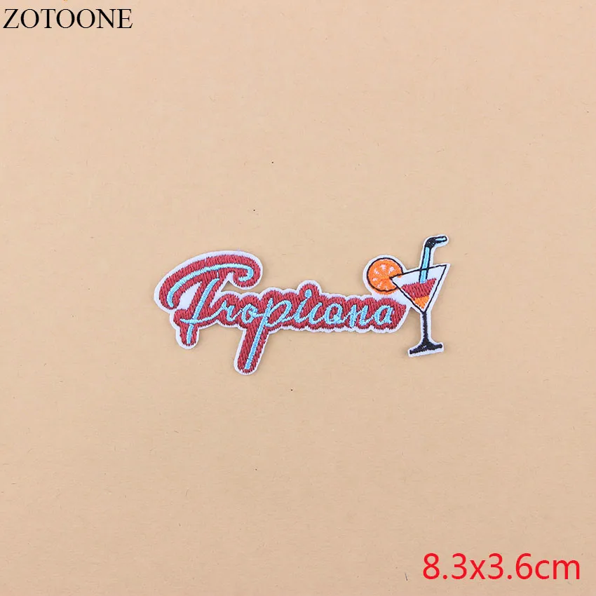 Нашивка ZOTOONE с буквами алфавита Мультяшные нашивки для одежды вышитая черная