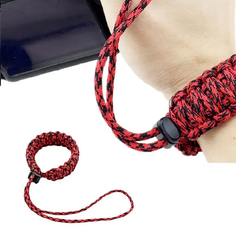 Наручный ремешок для цифровой камеры плетеный браслет Canon Sony Pentax SLR DSLR Reddish