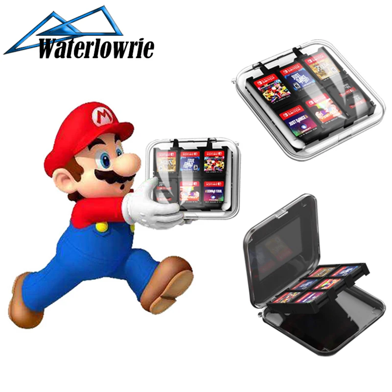 Карта памяти WaterLowrie 12 в 1 держатель для карт Micro SD чехол Nintendo Switch NS Lite хранение