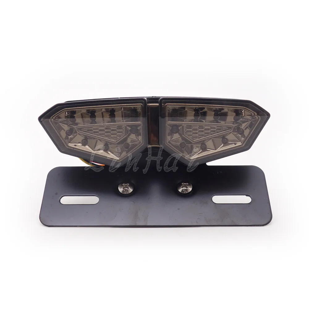 Светодиодный задний тормоз для мотоцикла указатель поворота номерной знак