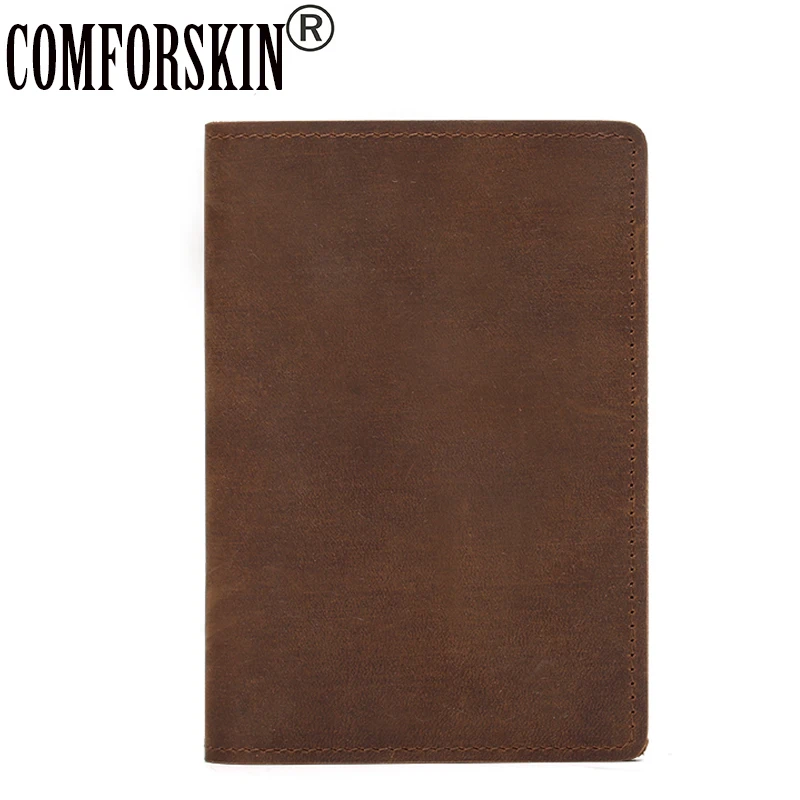

COMFORSKIN Brand Design Genuine Leather Passport Covers 2021 Luxury Leather Travel Passport Wallet ID Credit Card Holder Cover