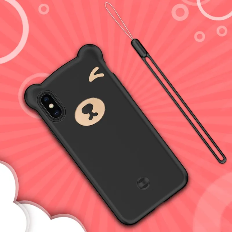 Чехол для Xiaomi Redmi Note 5 Pro 6 6A Силиконовый Мягкий Жидкий чехол телефона с 3D медведем Mi