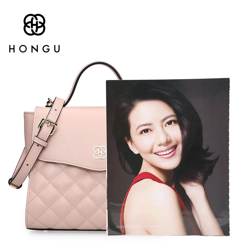 HONGU Женские портфели из натуральной коровьей кожи женские сумки на плечо